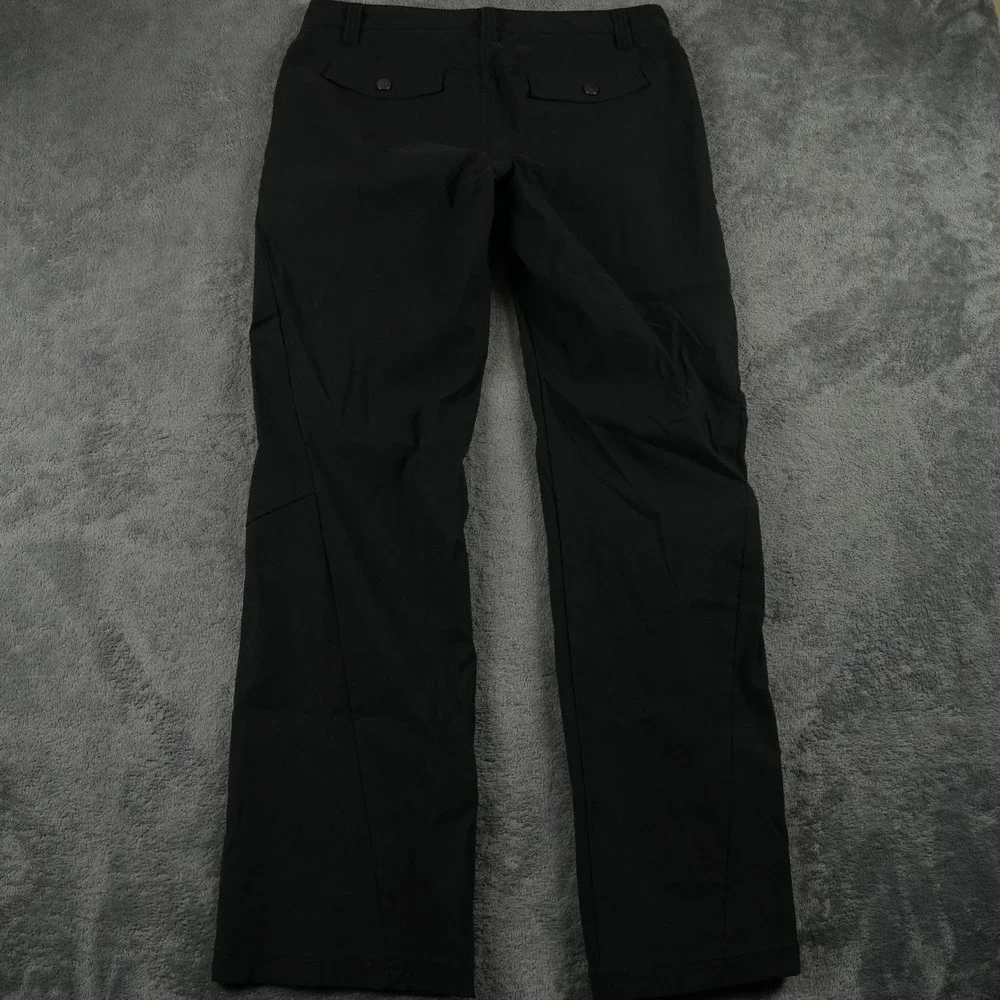 Athleta Trekkie‎ Hike Pants Women 6 Black Hiking Outdoor Technical Straight Leg